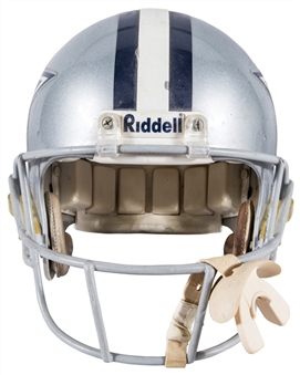 1998-99 Michael Irvin Playoffs Game Used & Photo Matched Dallas Cowboys Helmet From 1/2/99 Vs. Arizona (Resolution Photomatching)
